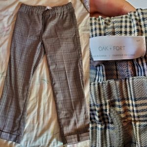 OAK + FORT Plaid Pants
